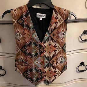 Harlow size small embroidered vest